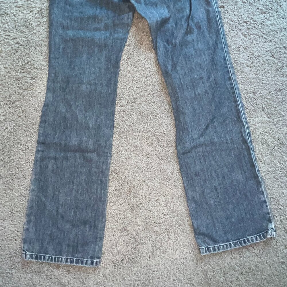 VINTAGE D&G DOLCE & GABBANA EMBROIDERED & STUDDED LOW RISE FLARE JEANS - 30 / 34 - Picture 6 of 16